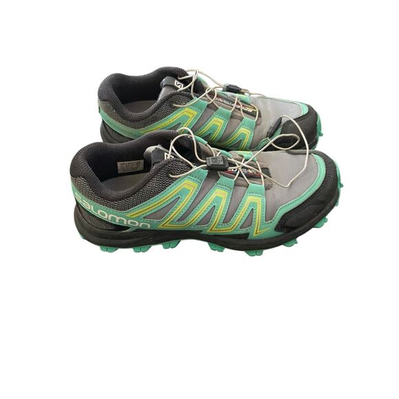 Salomon Speedcross Athletic Shoes - Green and Gray - Picture 2 of 12